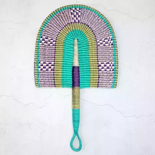 African Handwoven Fan 18