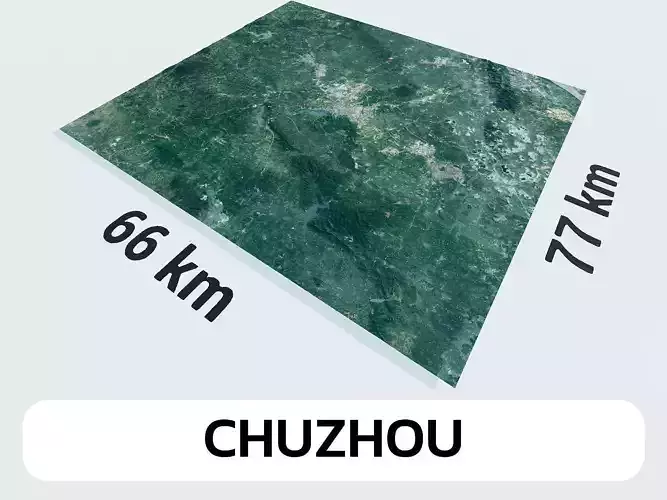 Chuzhou China City Landscape 3D Model