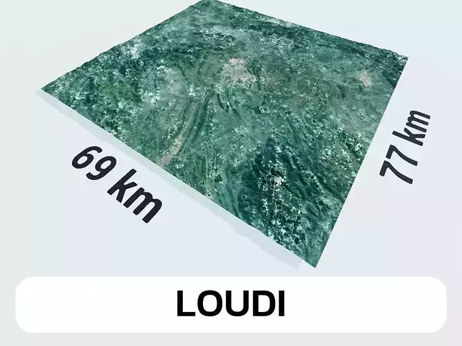 Loudi China City Landscape 3D Model