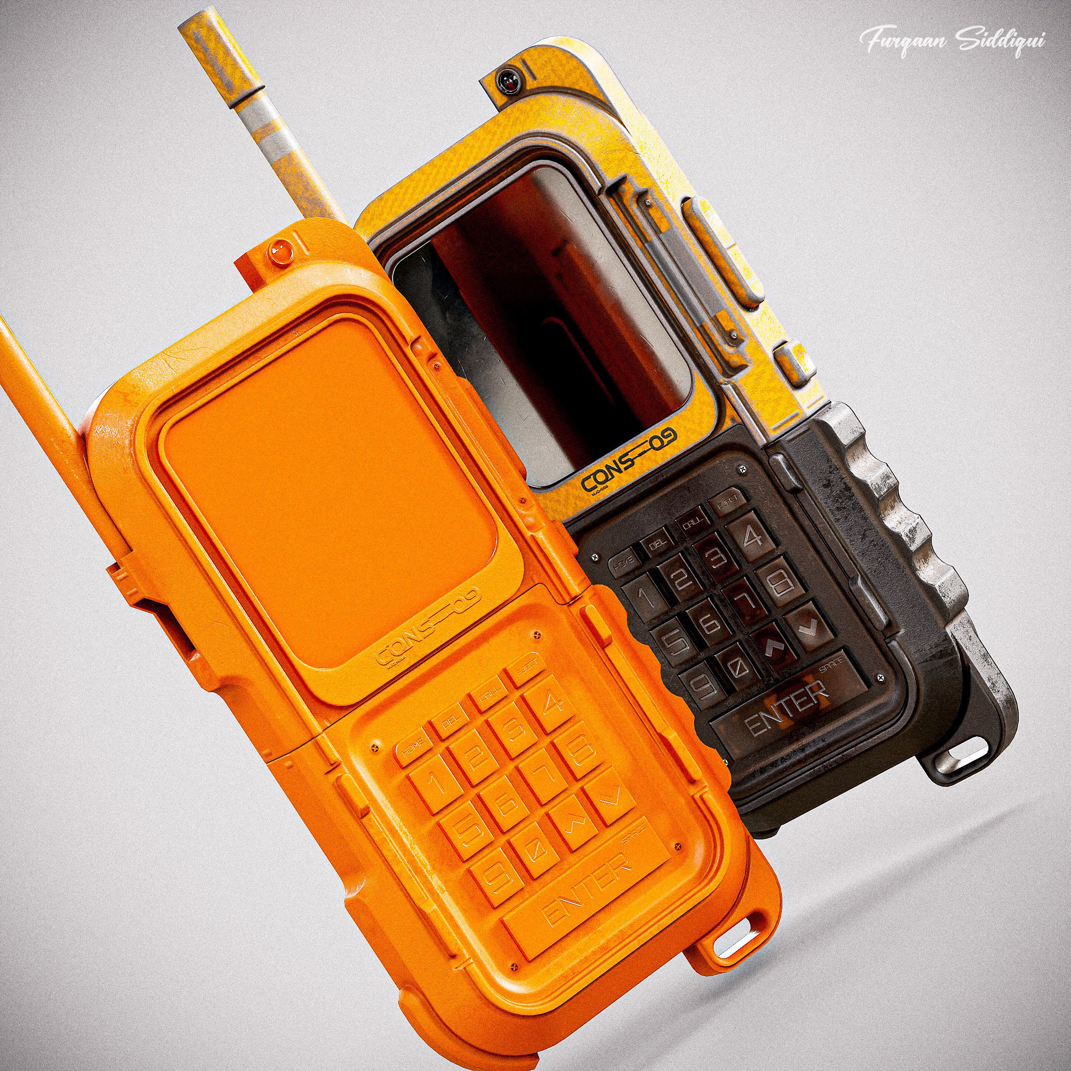 Sci-fi Controller V9 PBR Low-poly 3D model_3