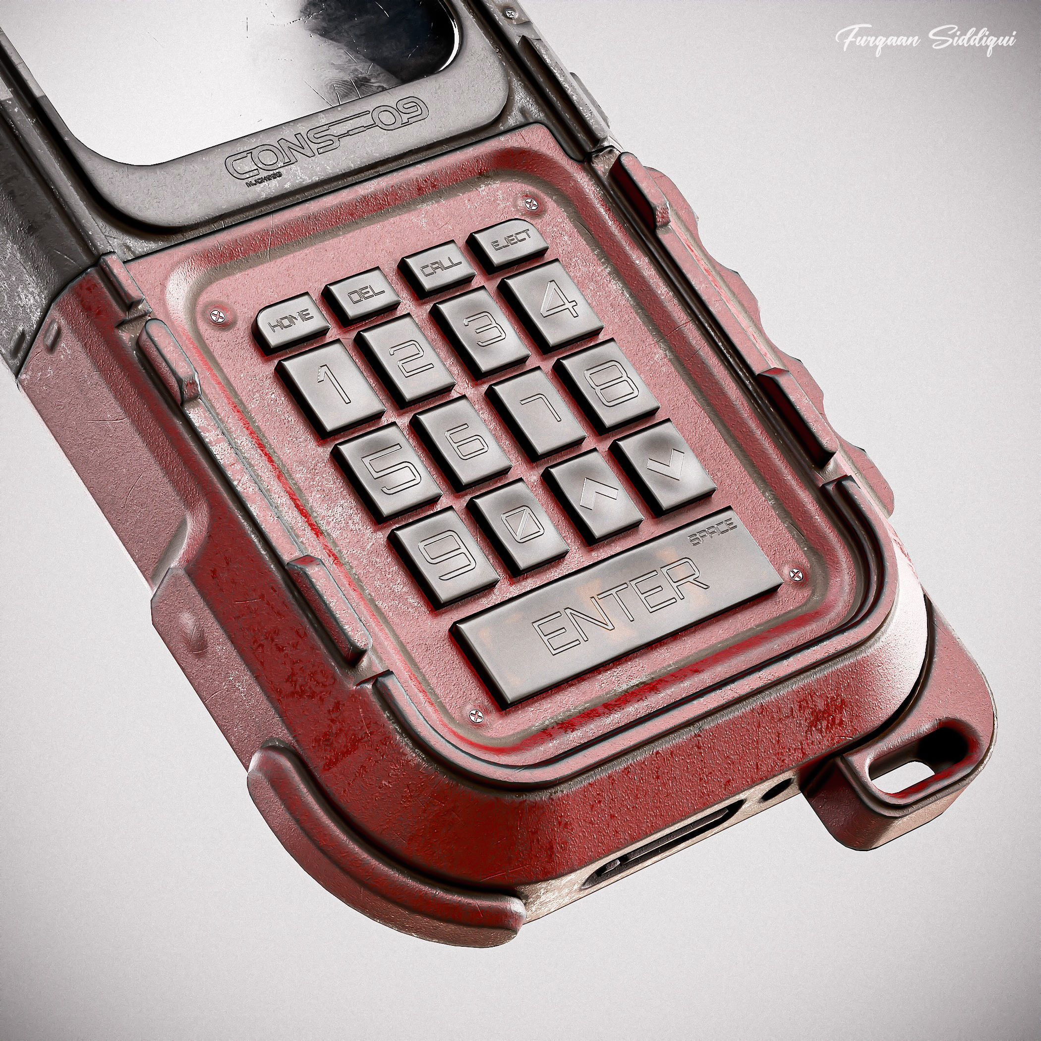 Sci-fi Controller V9 PBR Low-poly 3D model_5