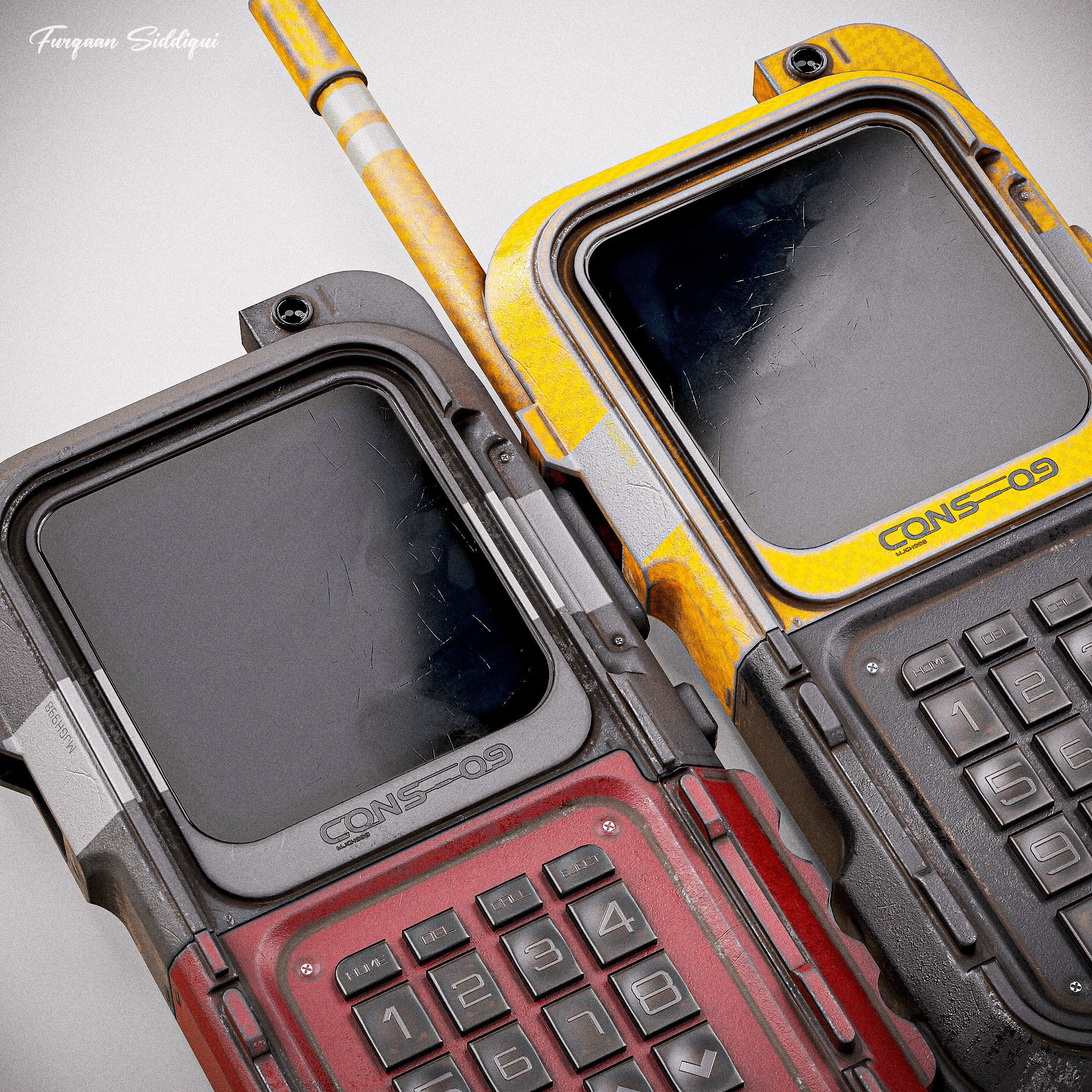 Sci-fi Controller V9 PBR Low-poly 3D model_9