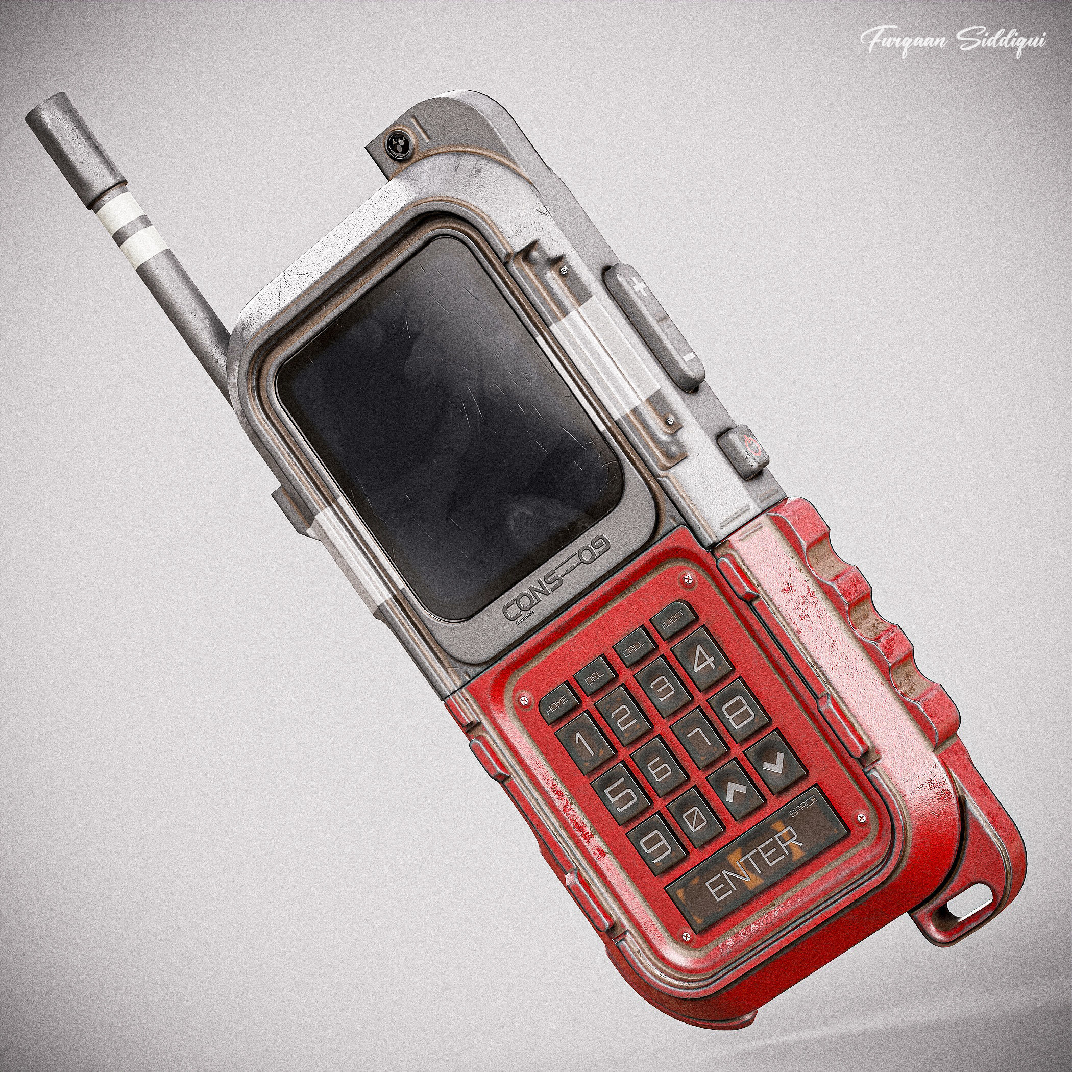 Sci-fi Controller V9 PBR Low-poly 3D model_4