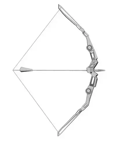 bow and arrow 3D model