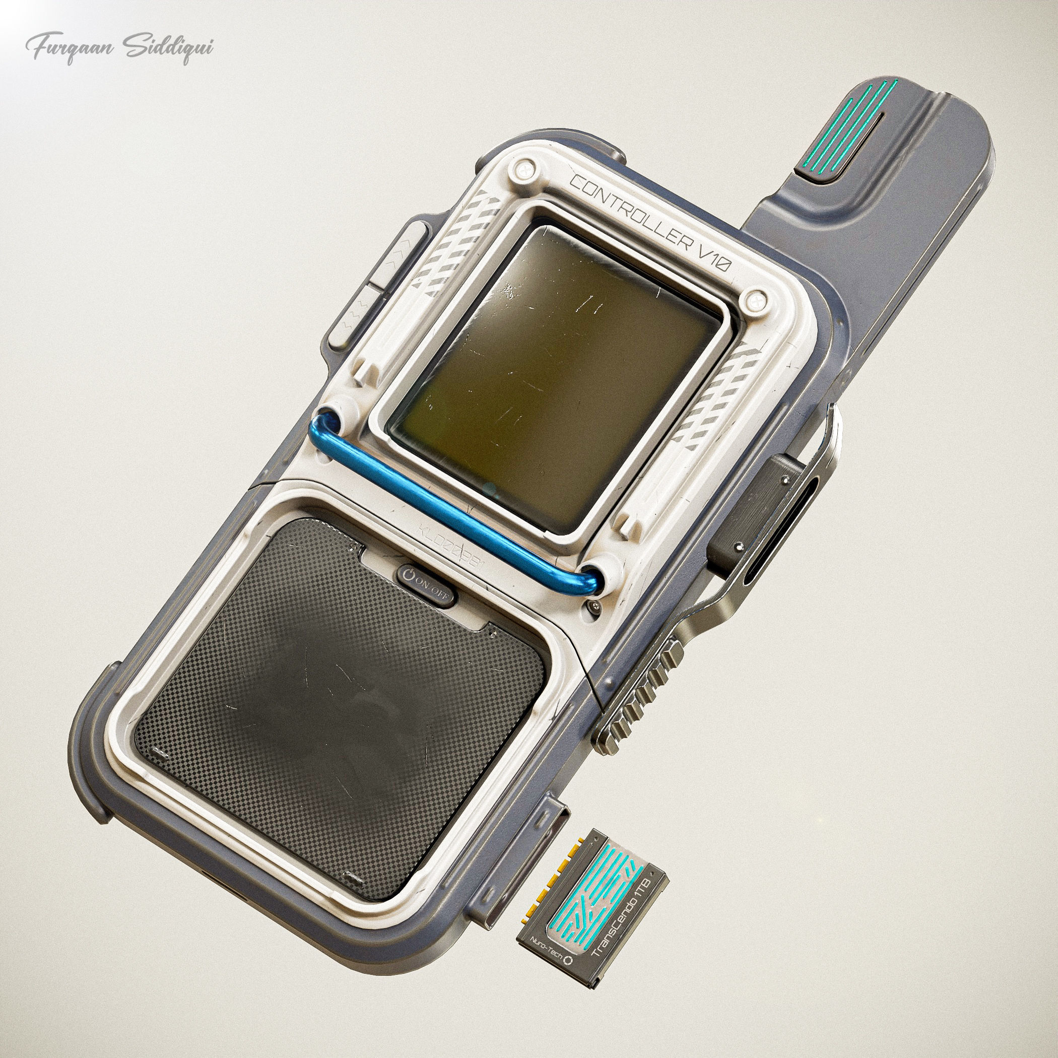 Sci-fi Controller V10 PBR Low-poly 3D model_10