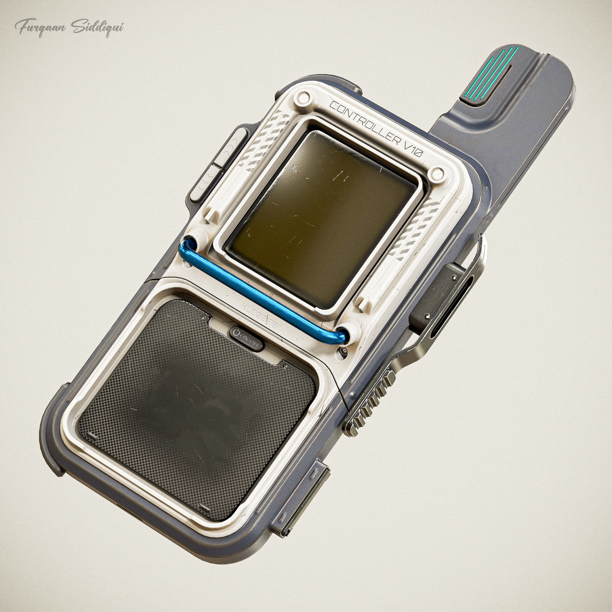 Sci-fi Controller V10 PBR Low-poly 3D model_2