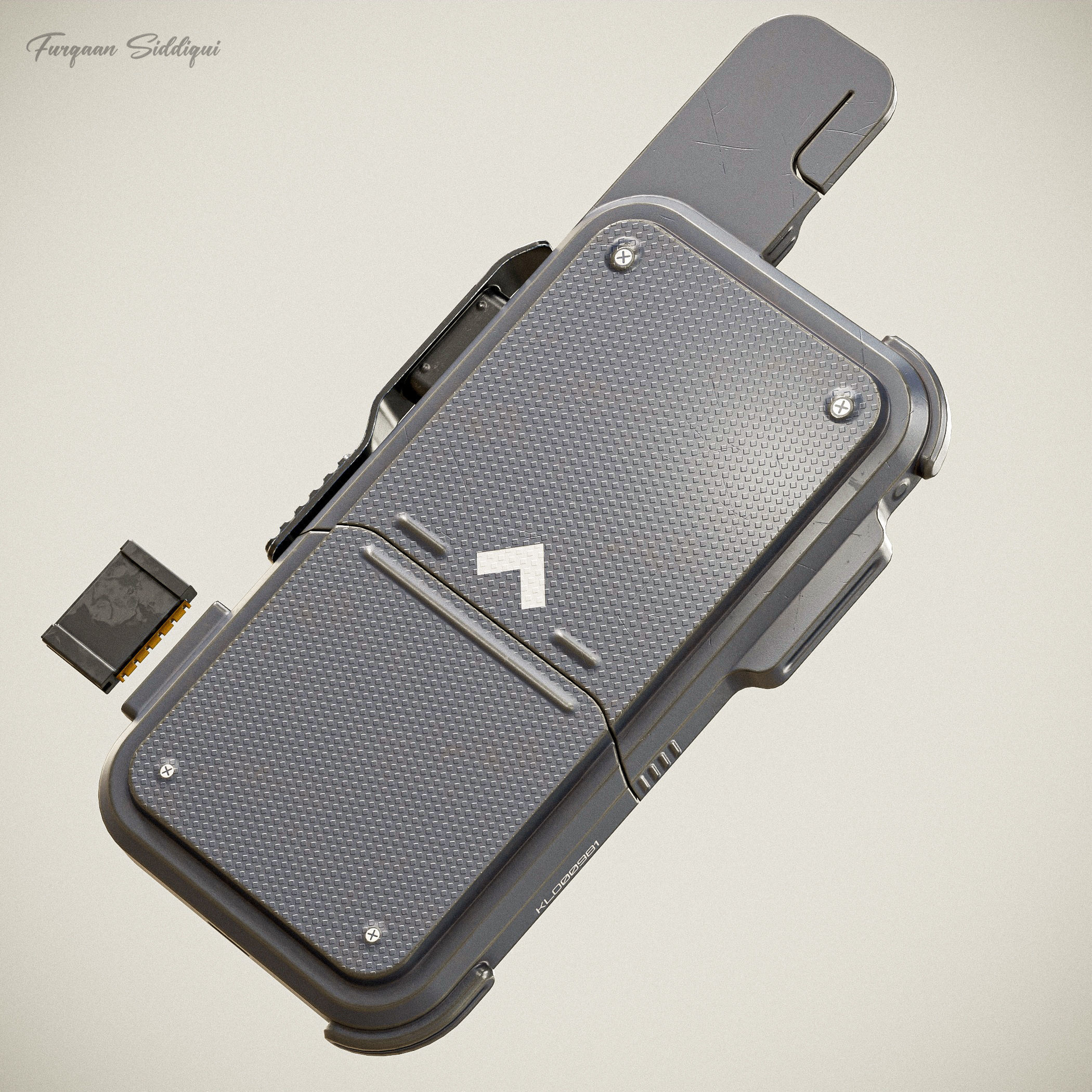 Sci-fi Controller V10 PBR Low-poly 3D model_4