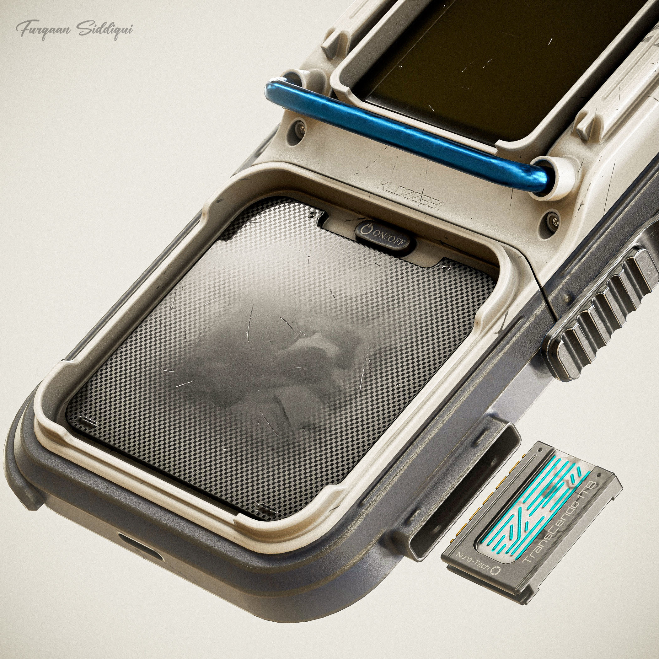 Sci-fi Controller V10 PBR Low-poly 3D model_12