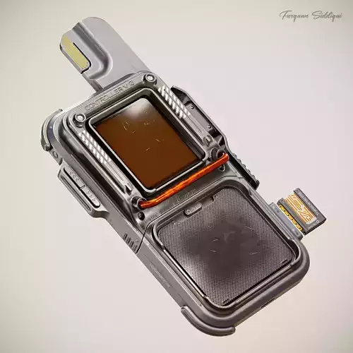 Sci-fi Controller V10 PBR Low-poly 3D model