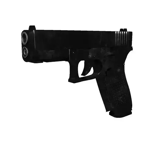  Pistol Gun Glock 17 5fth gen Roblox compatible Low-poly 3D model