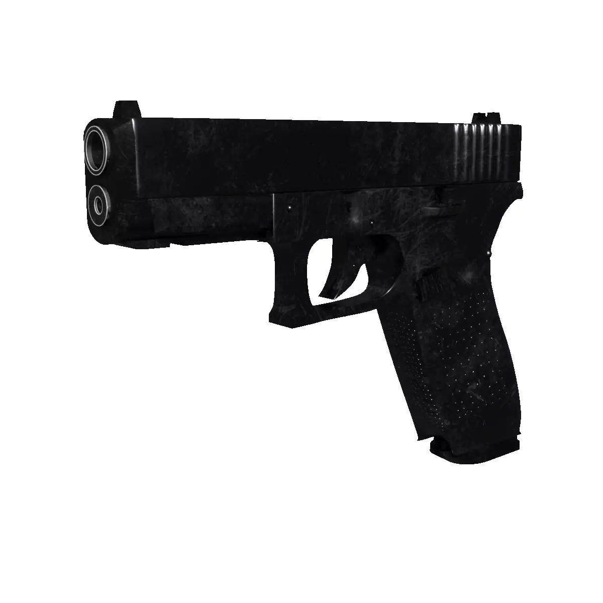  Pistol Gun Glock 17 5fth gen Roblox compatible Low-poly 3D model_0