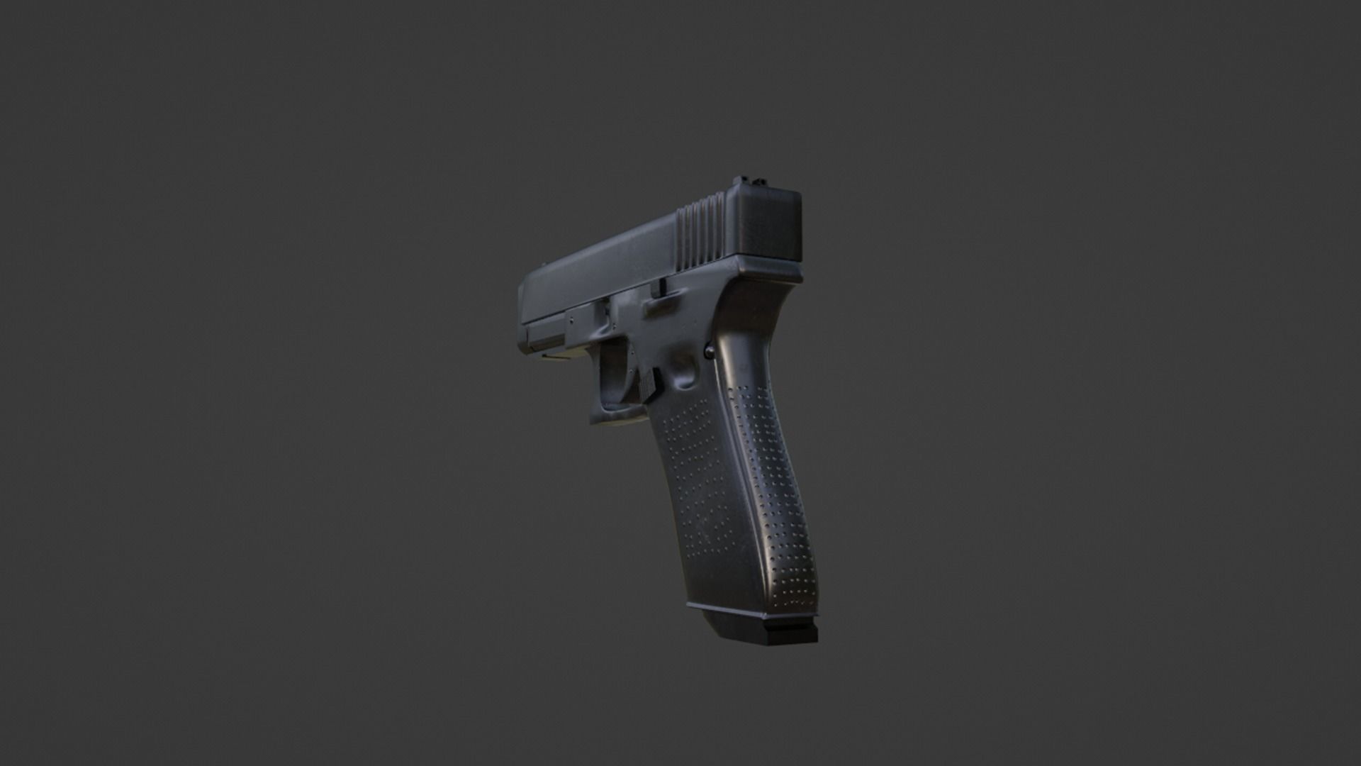  Pistol Gun Glock 17 5fth gen Roblox compatible Low-poly 3D model_3