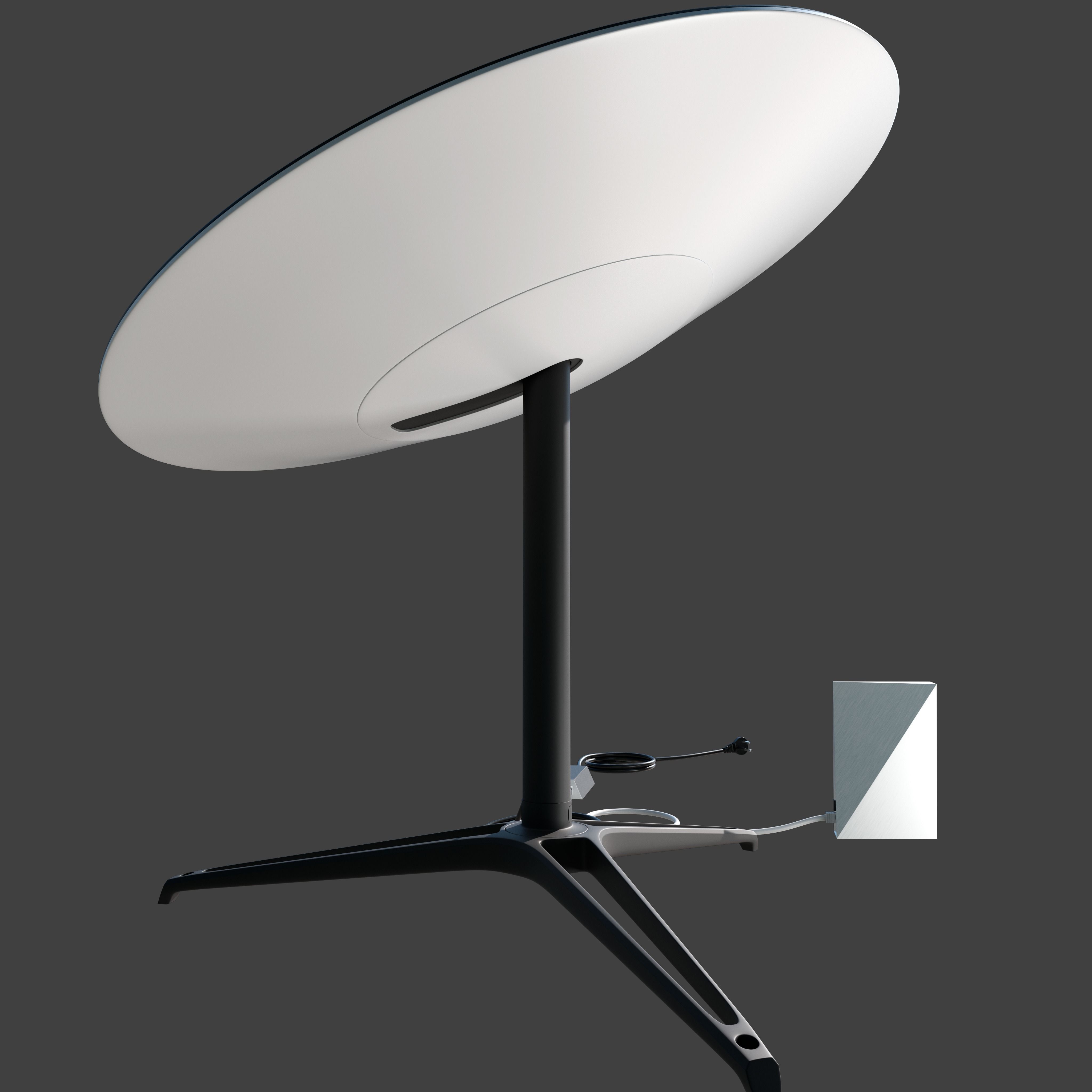 Starlink Dish and Router 3D model Low-poly 3D model_14