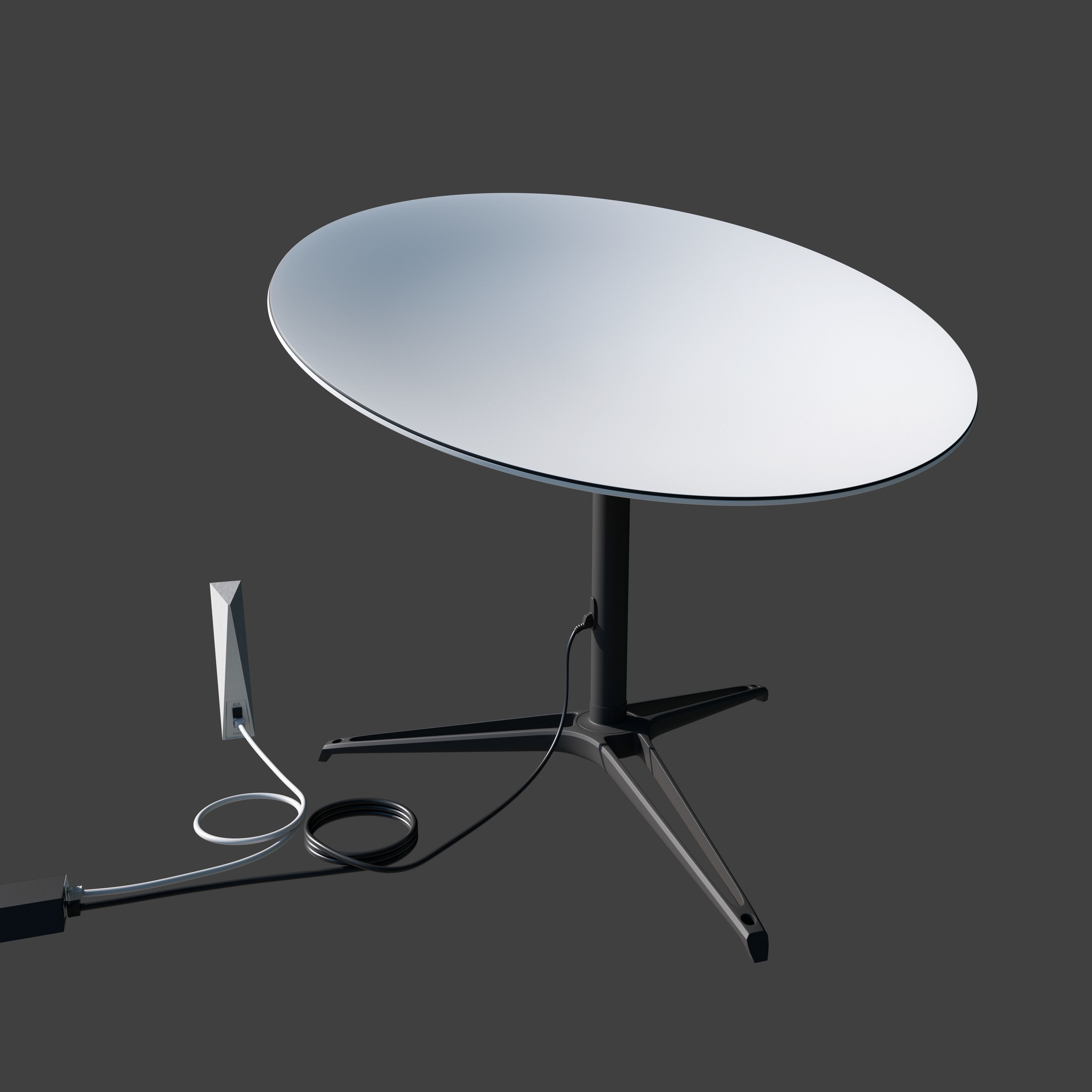 Starlink Dish and Router 3D model Low-poly 3D model_15