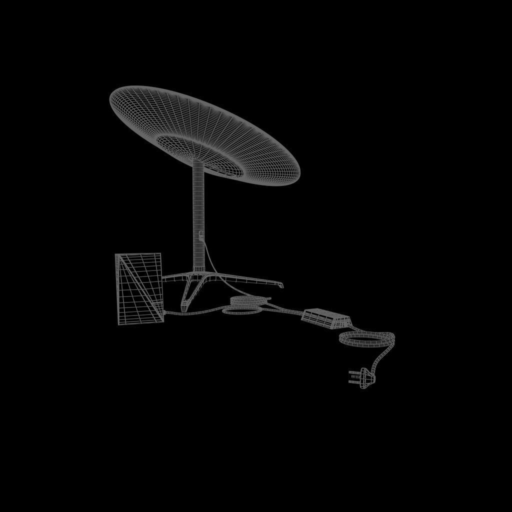 Starlink Dish and Router 3D model Low-poly 3D model_16