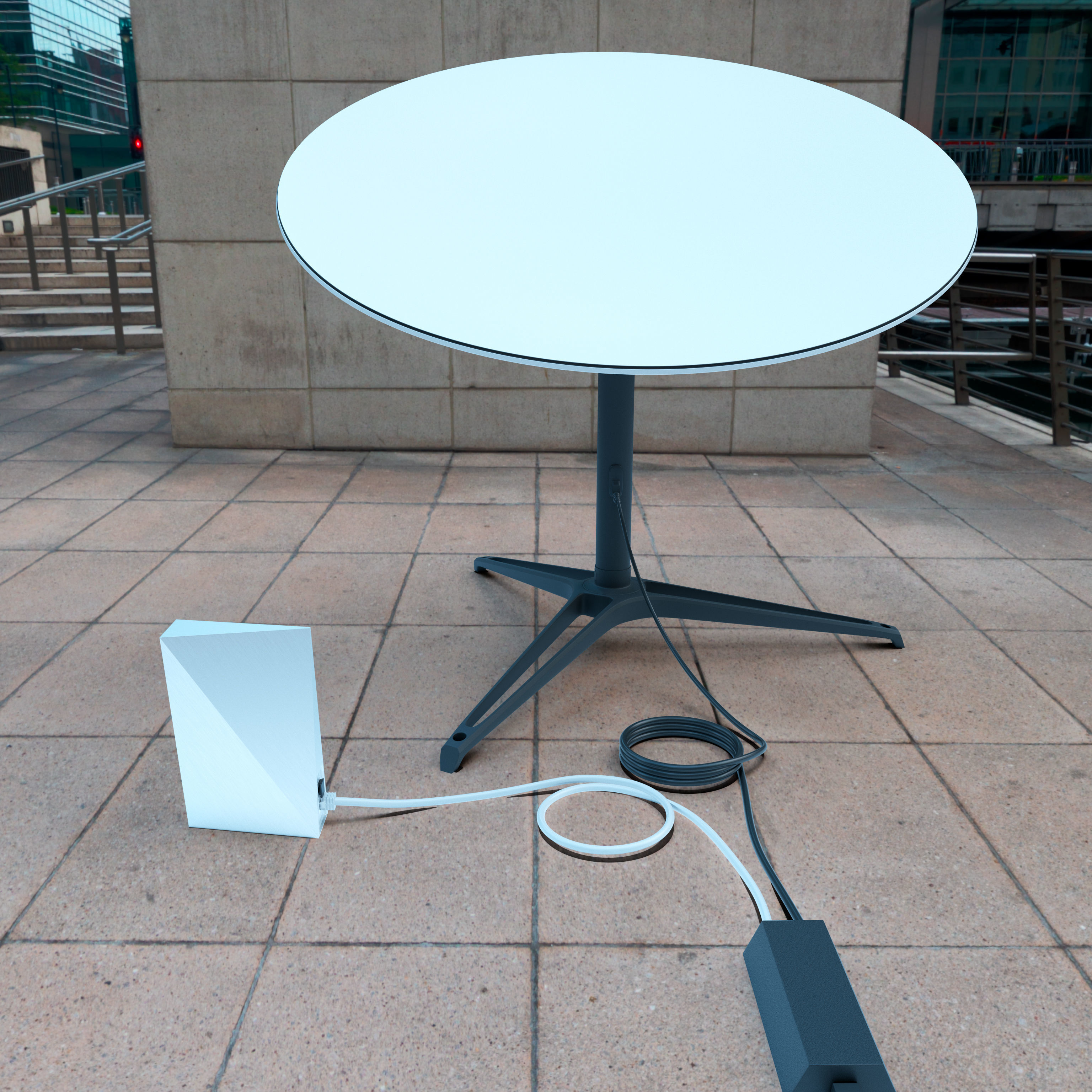 Starlink Dish and Router 3D model Low-poly 3D model_1