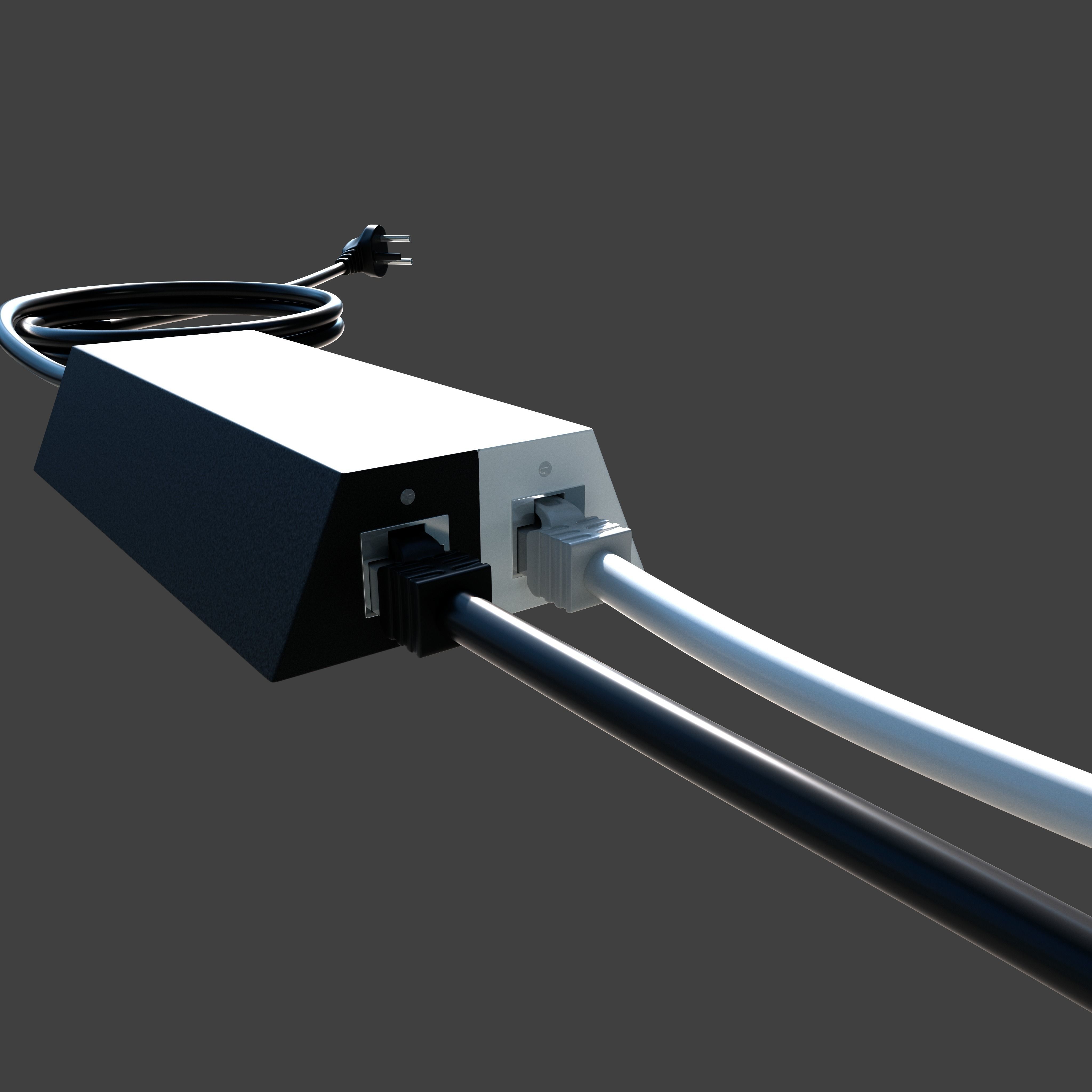 Starlink Dish and Router 3D model Low-poly 3D model_5