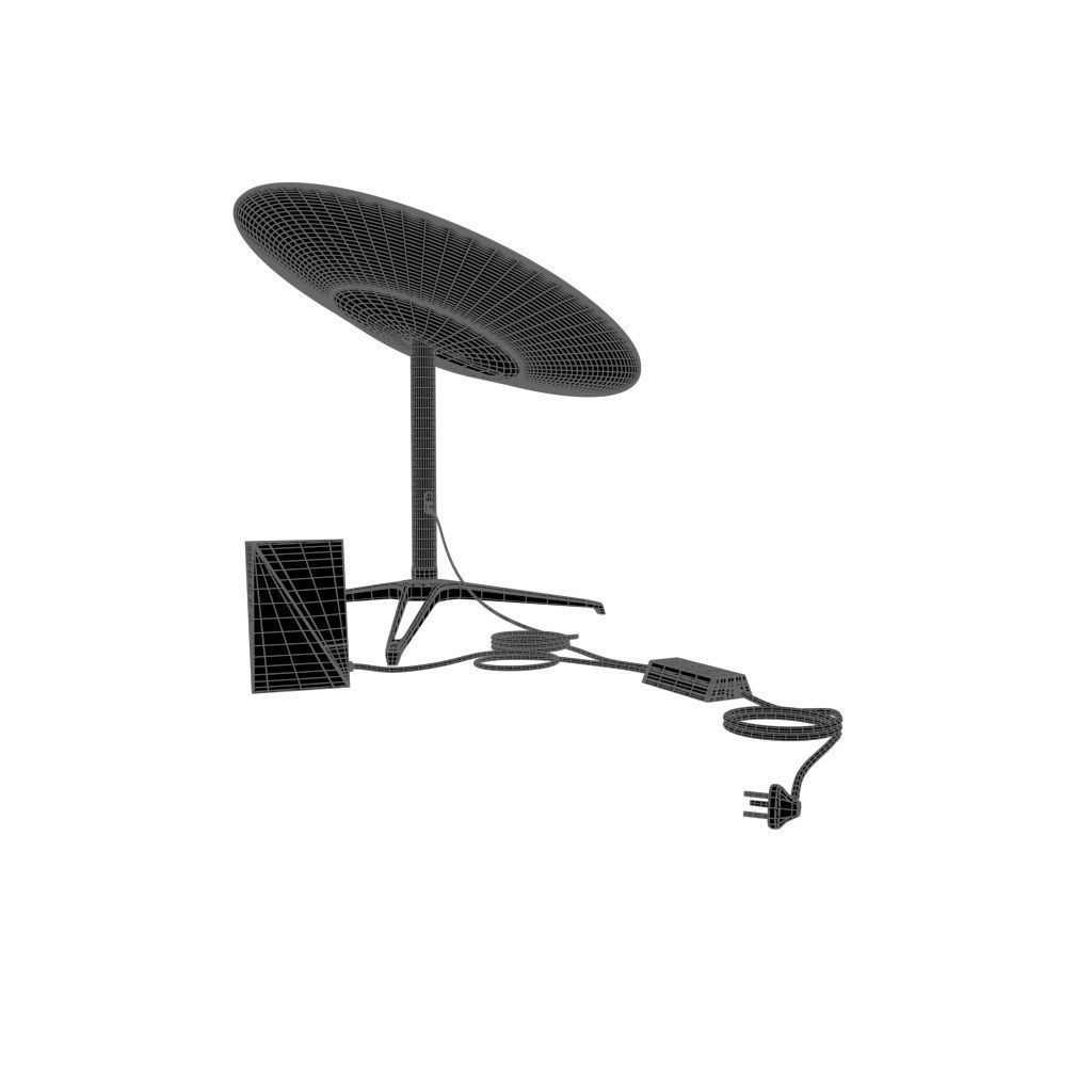 Starlink Dish and Router 3D model Low-poly 3D model_17