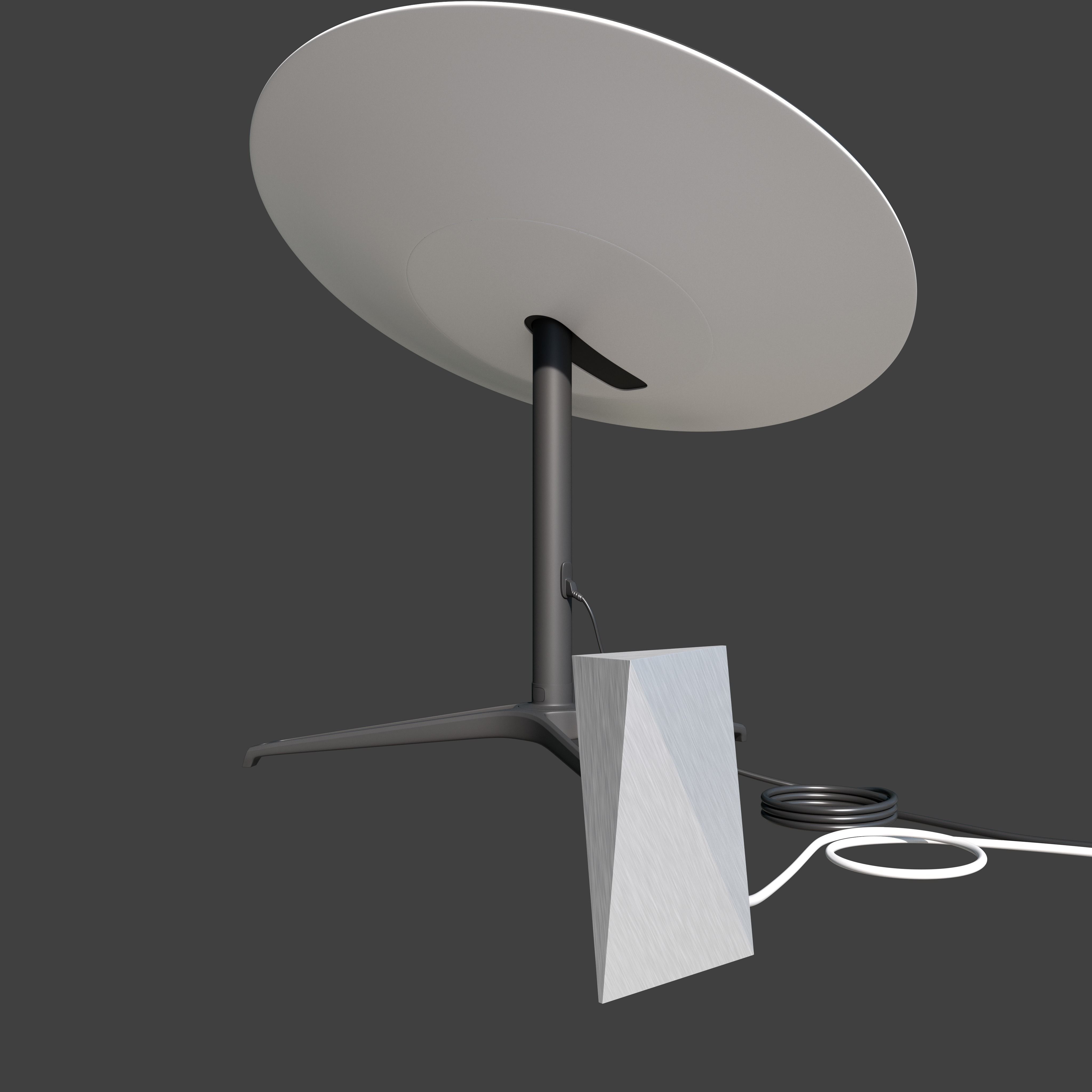Starlink Dish and Router 3D model Low-poly 3D model_11