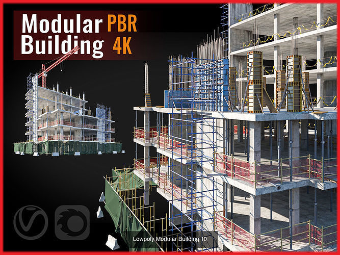 Full Building Collection 3D Model Pack 3