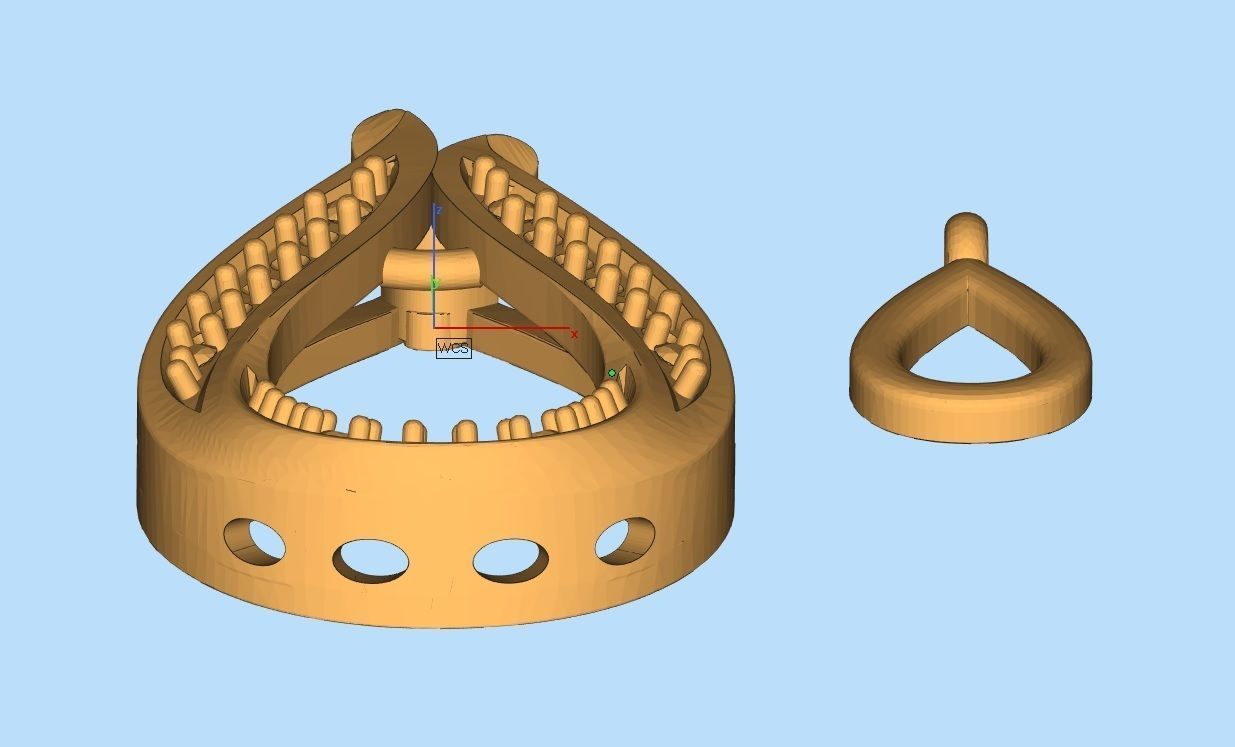 AV 420 Diamond Ladies Teardrop Dangling pendant 3D print model_7