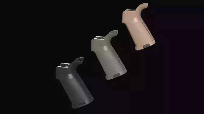 Magpul MOE pistol grip ar15 m4 Low-poly 3D model