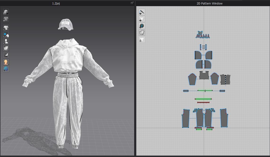 3D hoodie  3D pant  3D cap  3D model_8