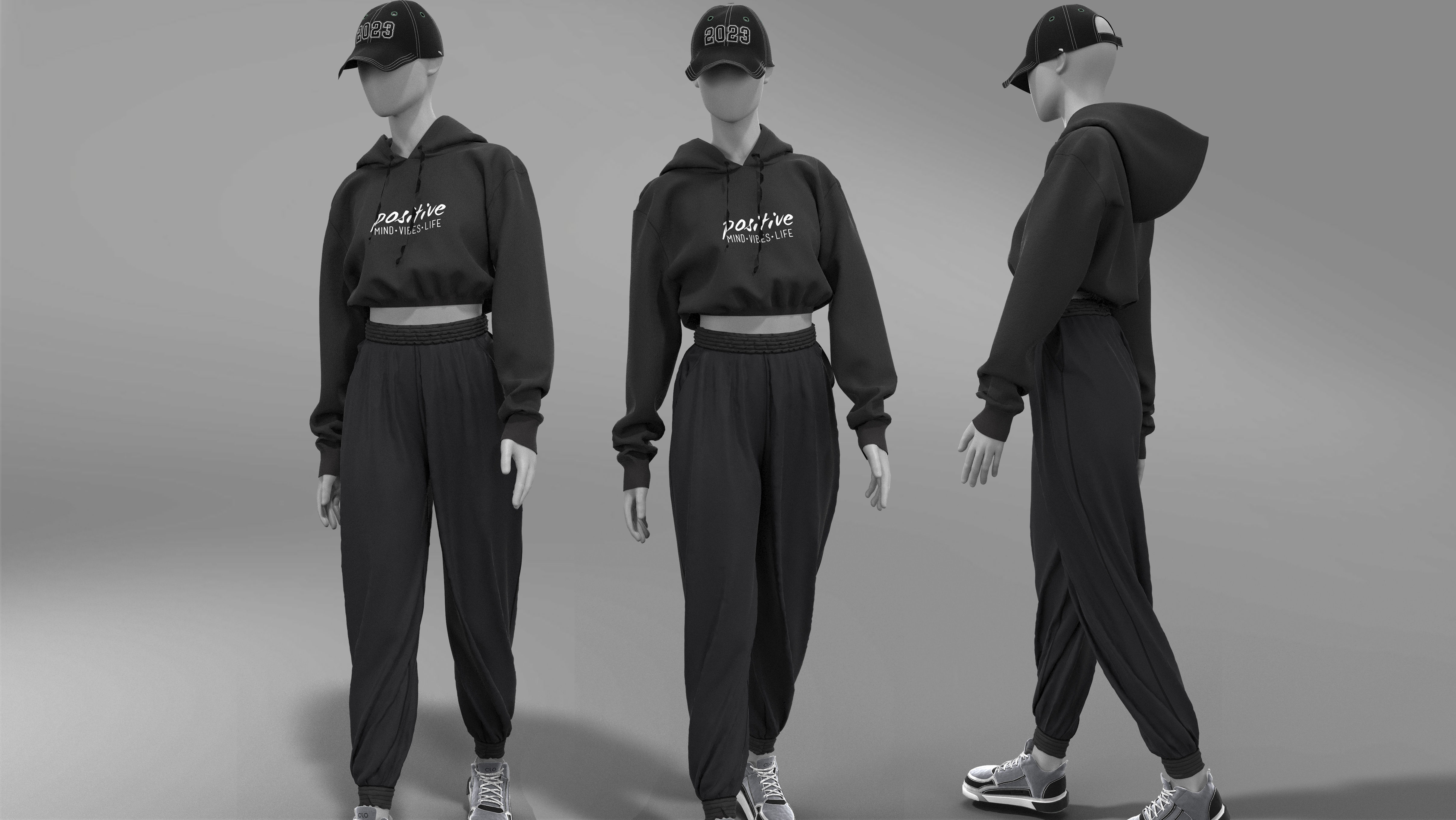 3D hoodie  3D pant  3D cap  3D model_2