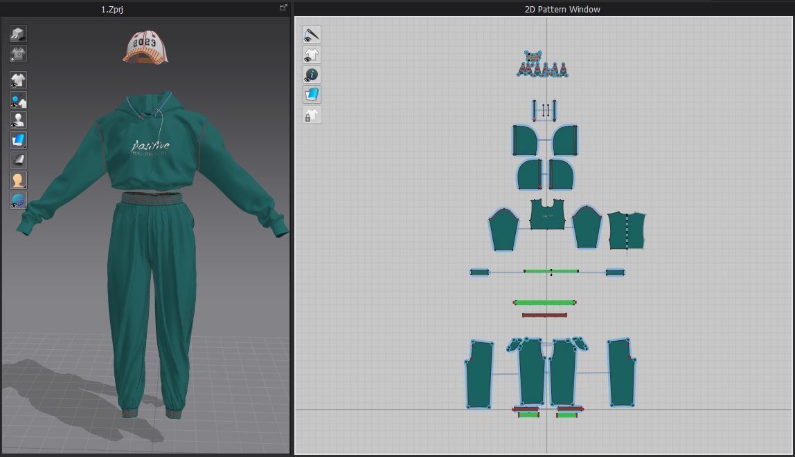 3D hoodie  3D pant  3D cap  3D model_7