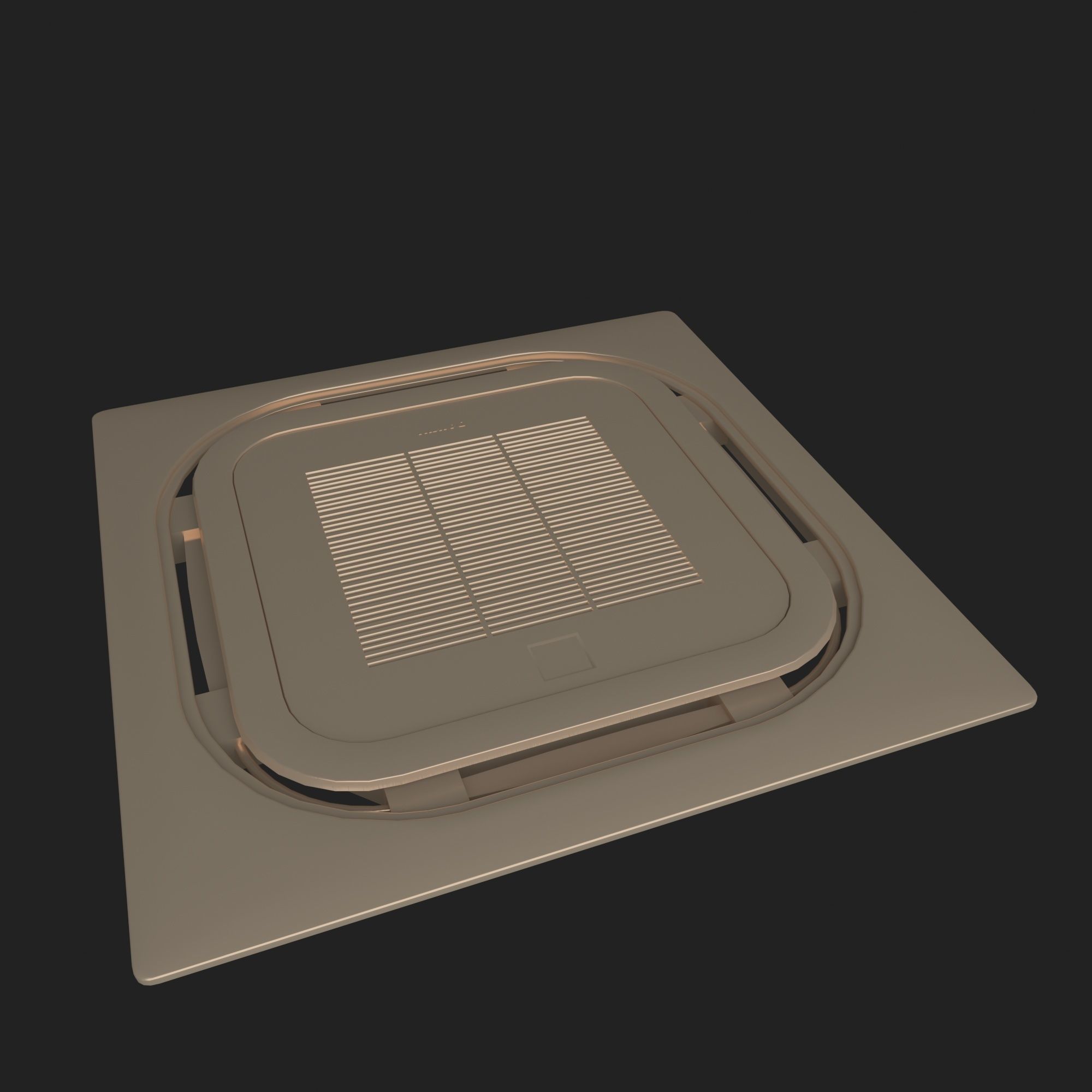 Celling Air Conditioner 1 3D model_8