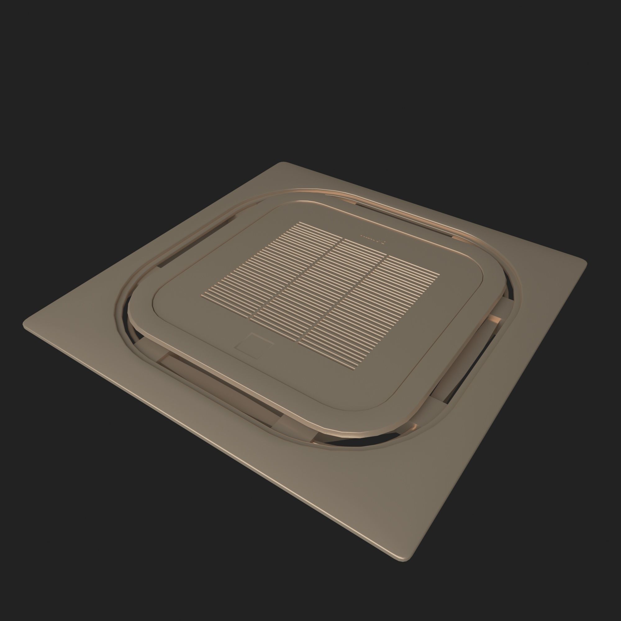 Celling Air Conditioner 1 3D model_4