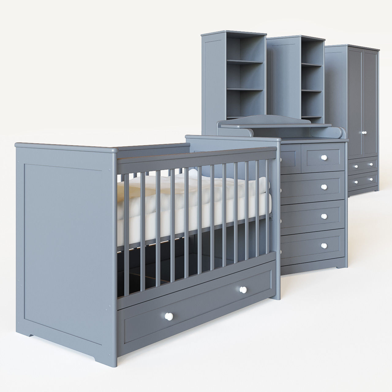 Children furniture set 3D model_1