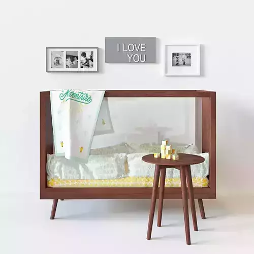 Acrylic crib 3D model