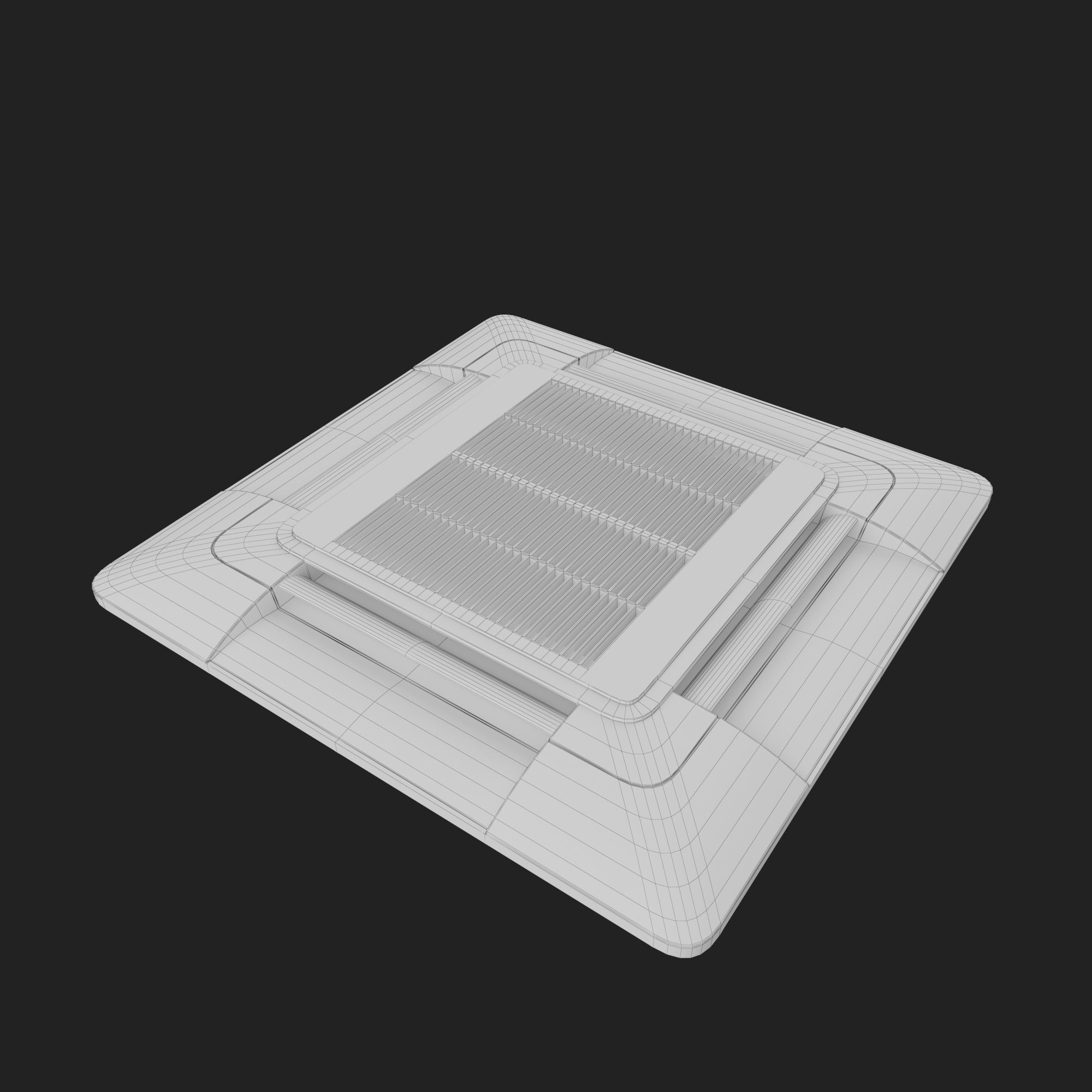 Celling Air Conditioner 4 3D model_5