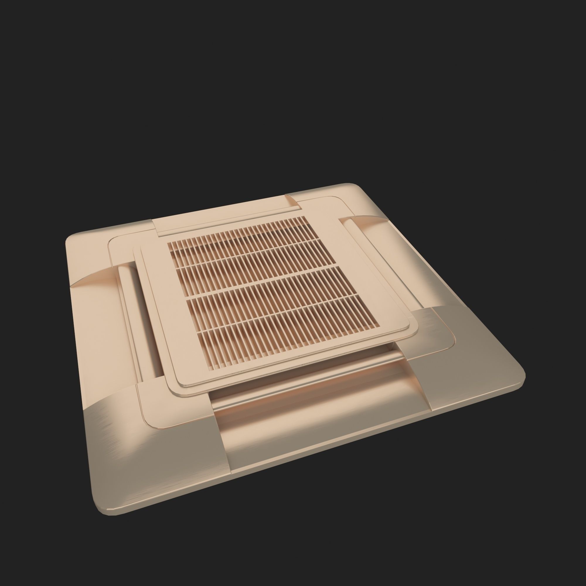 Celling Air Conditioner 4 3D model_8