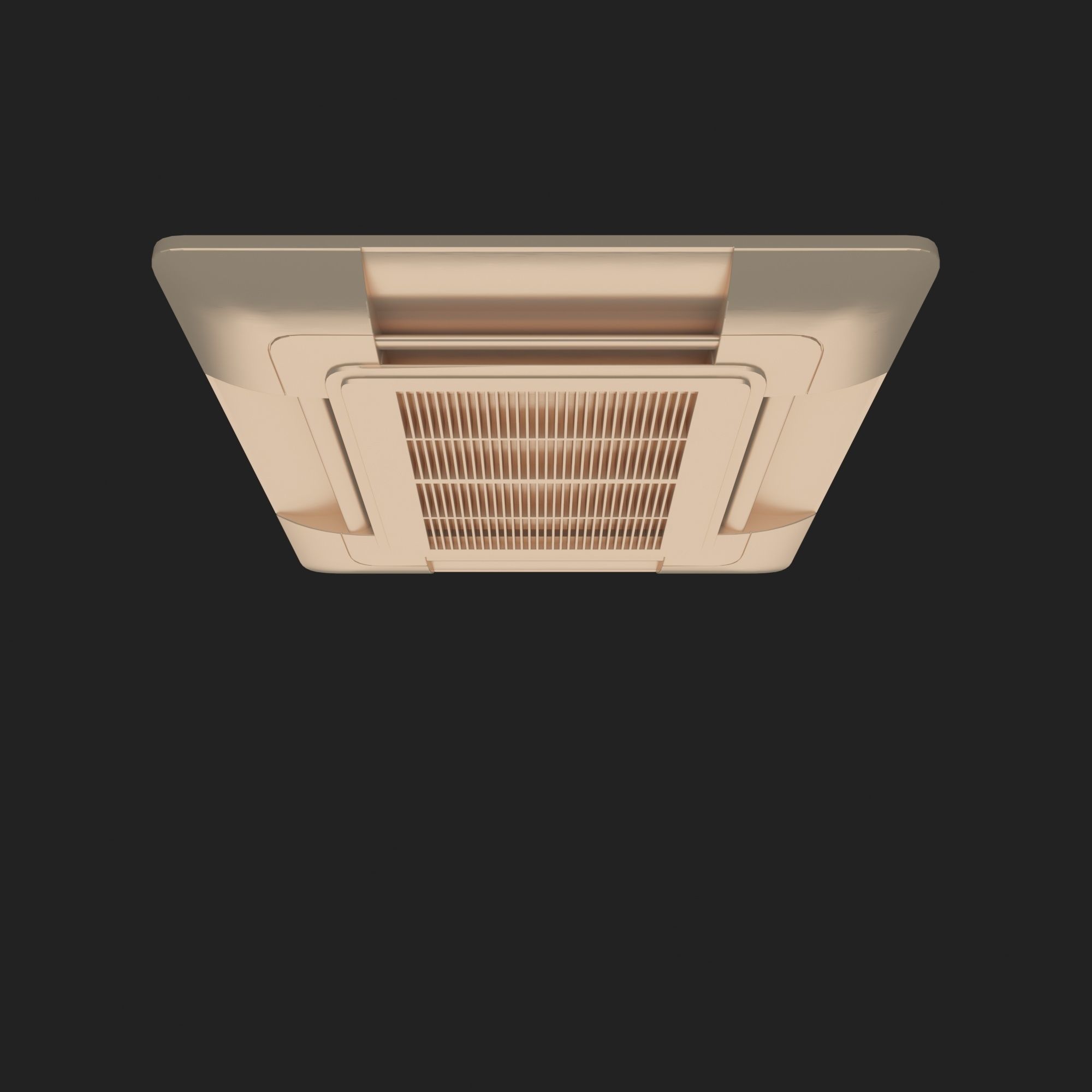 Celling Air Conditioner 4 3D model_2