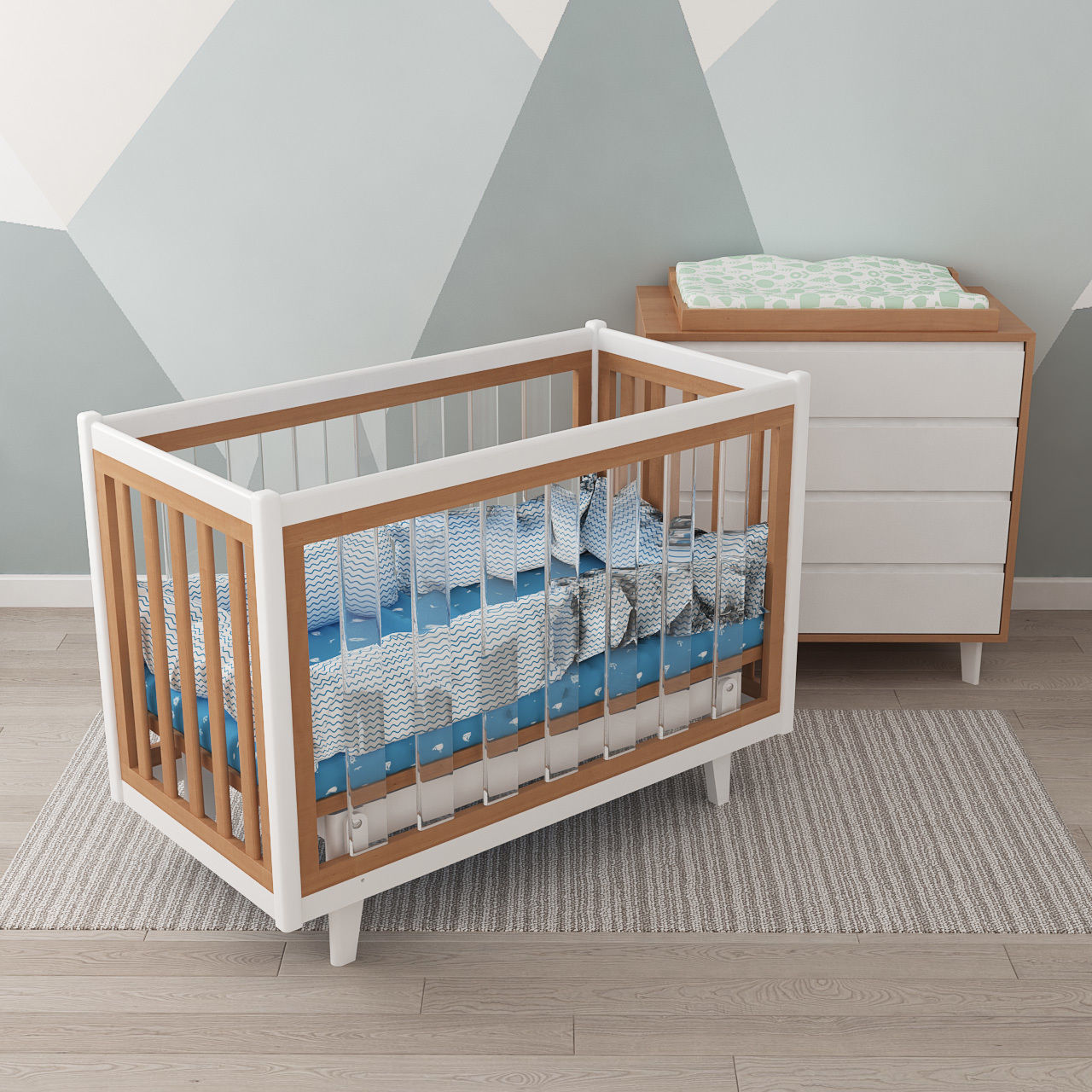 Children furniture set 3D model_3