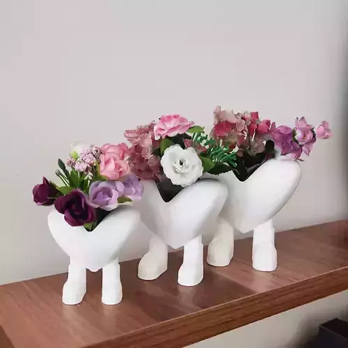 CUTE HEART FLOWERPOT
