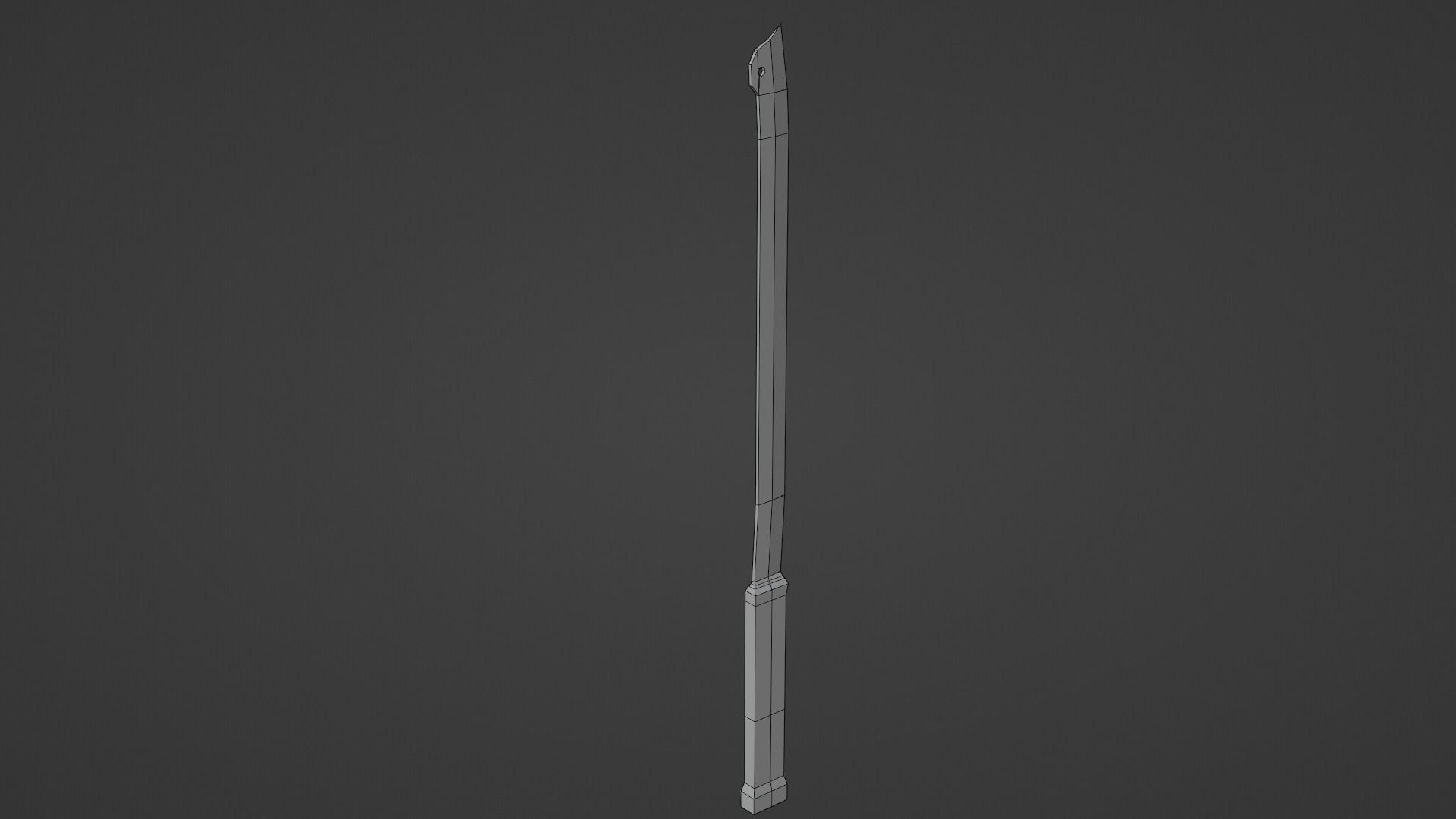 melee low poly weapon pack Low-poly 3D model_6