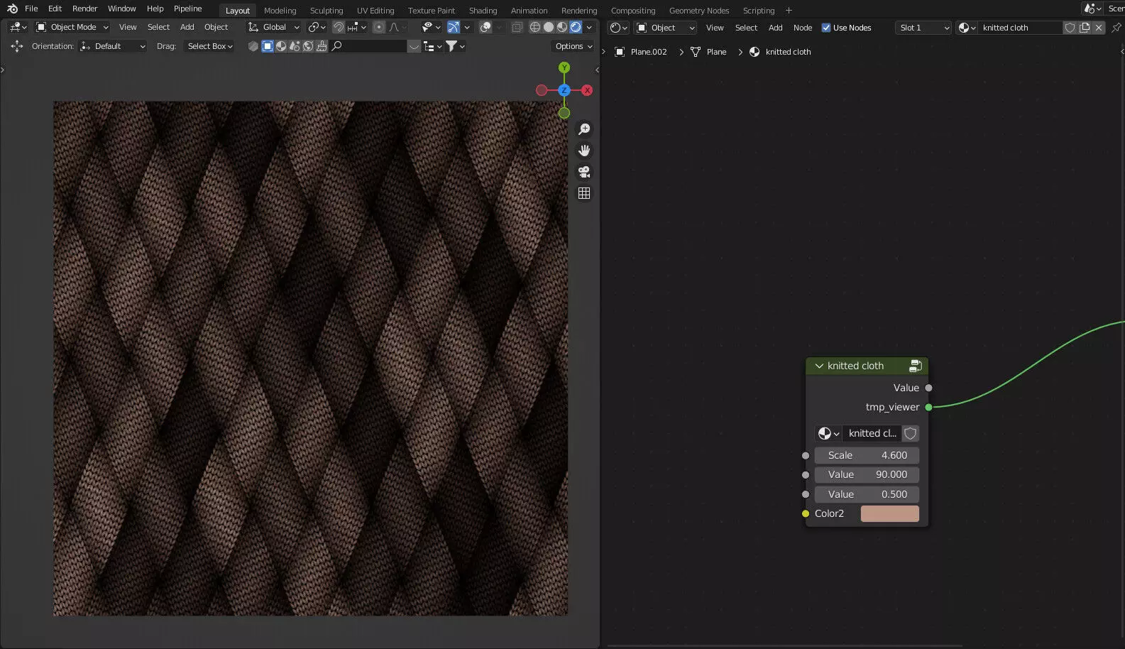 Procedural cloth texture for blender Texture