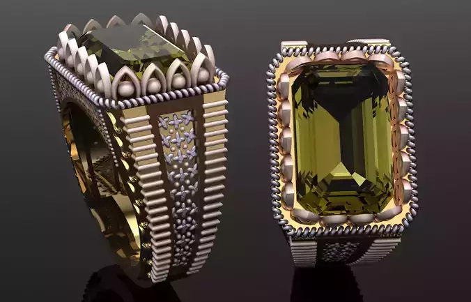 Gents Ring - Ready to Print