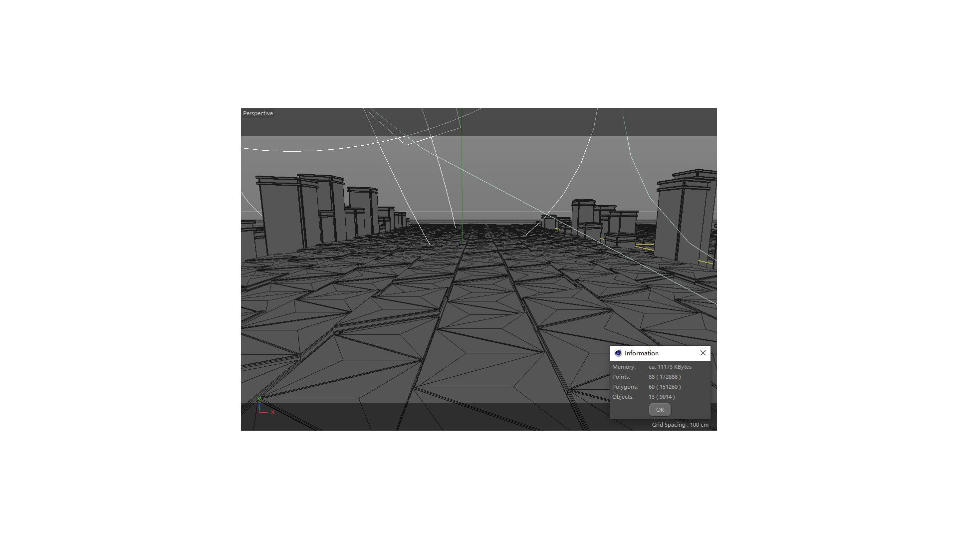 Future Technology Cyberpunk Tunnel 3D model_7