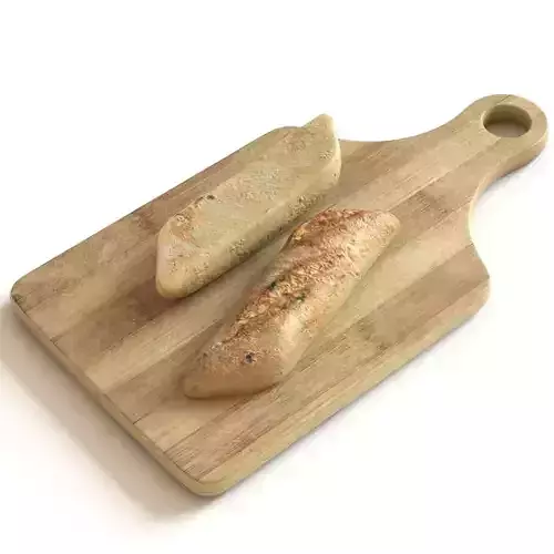 Bread bun Lowpoly