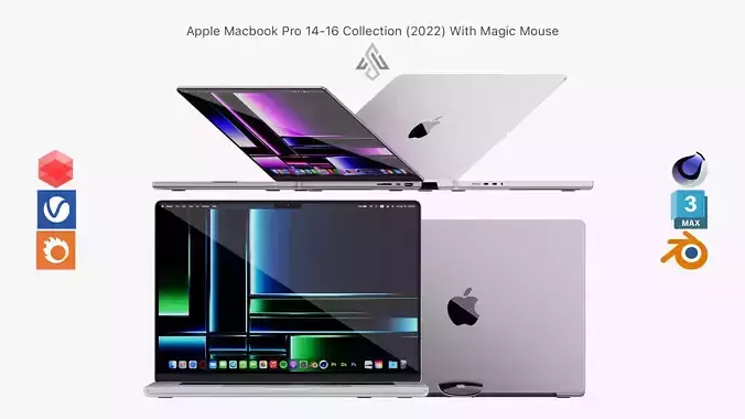 Apple MacBook Pro 14 - 16 Collection 2022 With Magic Mouse