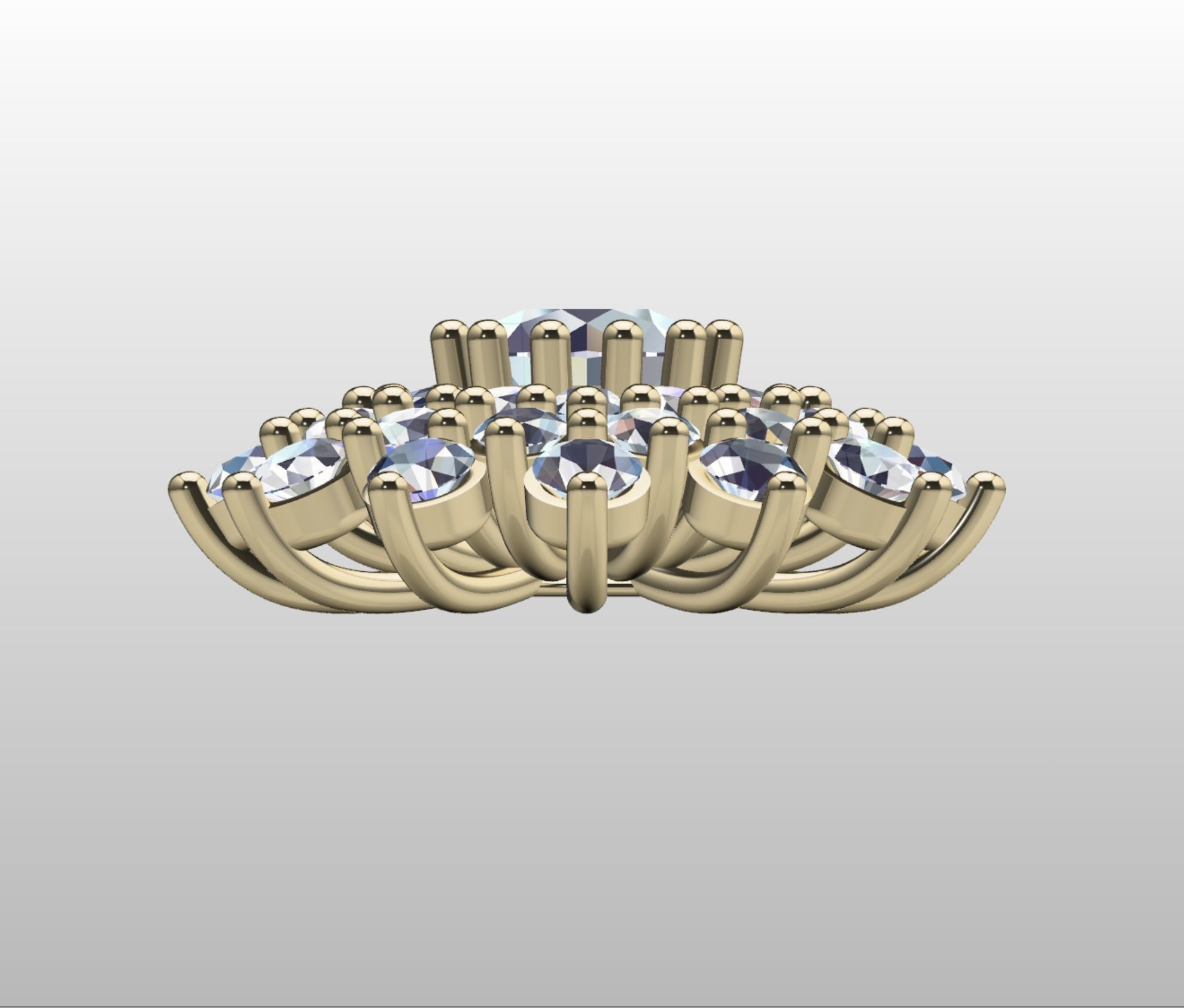 Flower Earring  3D print model_1