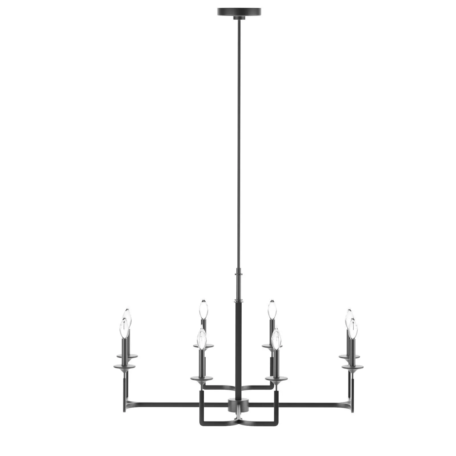 Hamrick Iron Chandelier 3D model_0