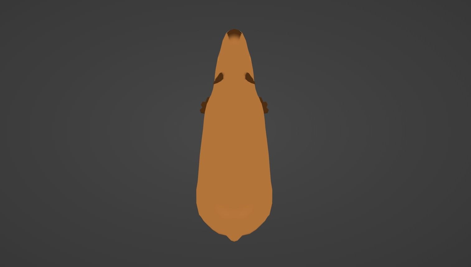 Capybara Cartoon Low-poly 3D Model Low-poly 3D model_8