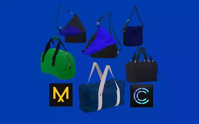 Bag pack MD CLO 3D ZPRJ ZPAC project files 3D model 3D model
