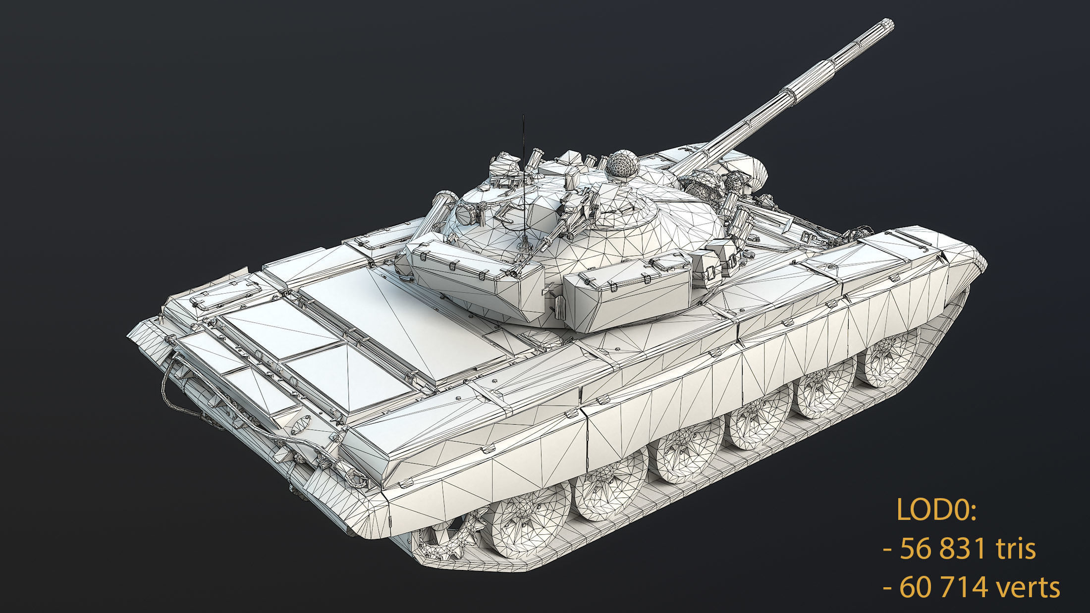 Tank Vr Model 3D model T-72A Tank VR / AR / low-poly | CGTrader