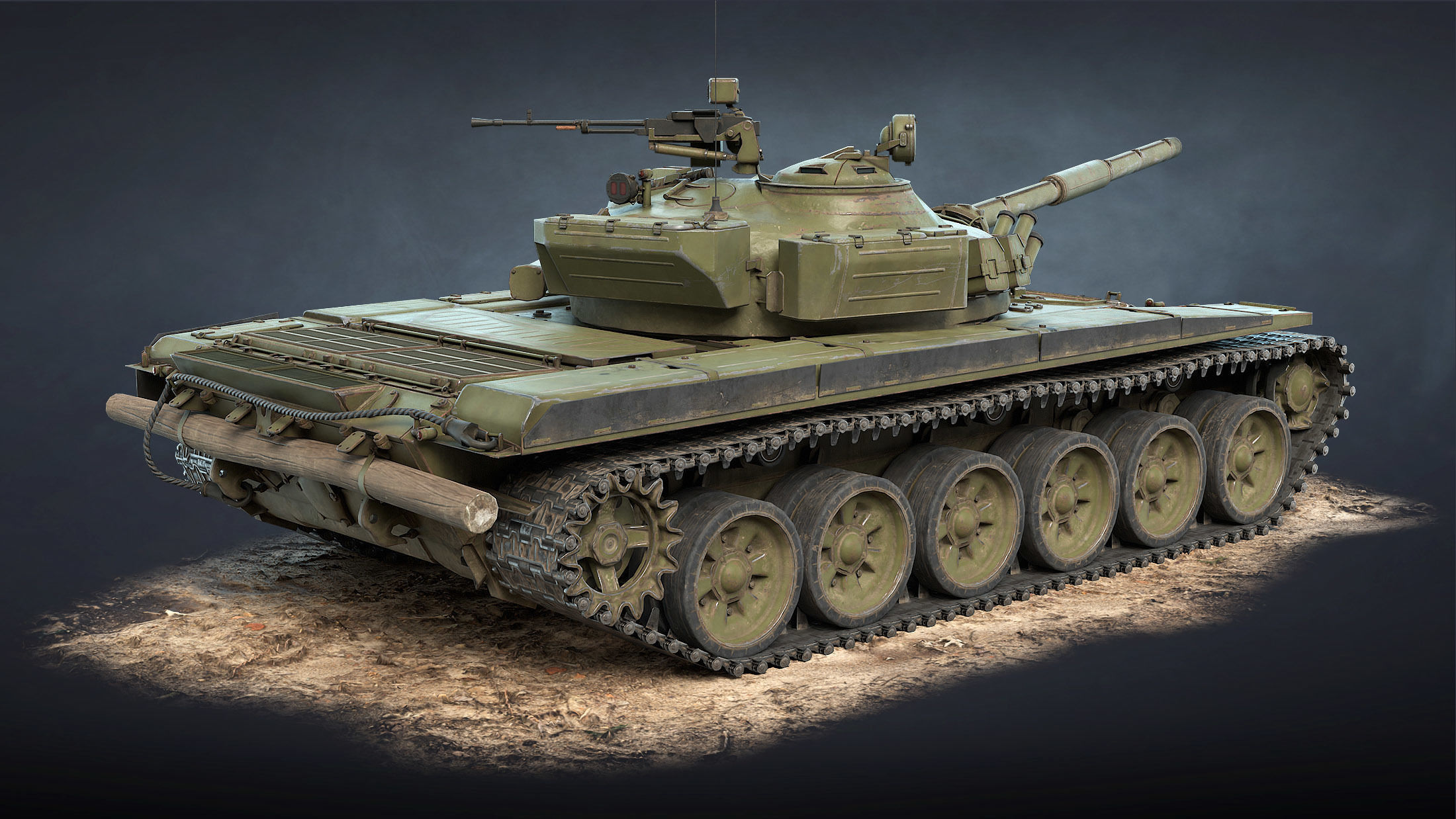 Tank Vr Model 3D model T-72A Tank VR / AR / low-poly | CGTrader